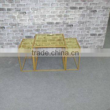 131076Y metal coffee table gold