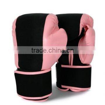 Pro Pink Synthetic Leather Boxing Gloves