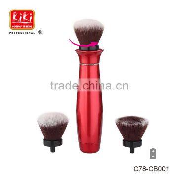 Electric automated rotating beauty make up brushes with replaceable brush heads