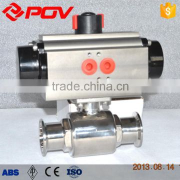 Explosion-proof clamp sanitary pneumatic ball valve