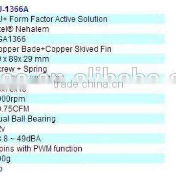EDNSE LGA1366 1U-1366A 1U CPU Heat Sink photo-4