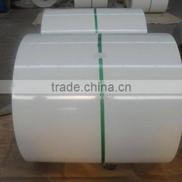 PPGI 0.58*1250 white color zinc coating 40g color coated galvanized steel coil