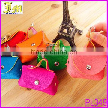 New Arrival Sweet Lovely Fashion Candy Colors PU Leather Hasp Wallet Purse Mini Coin Key Small Handbag Bag Clutch Case Holder