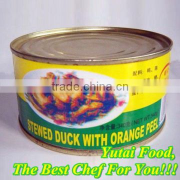 Wholesale Halal Canned Stewed Duck with Orange Peel Canned Food Brand