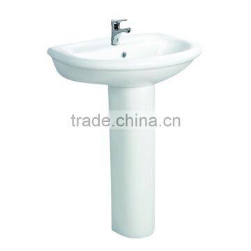 Bathroom sanitary ware of floor mounted face washing sink