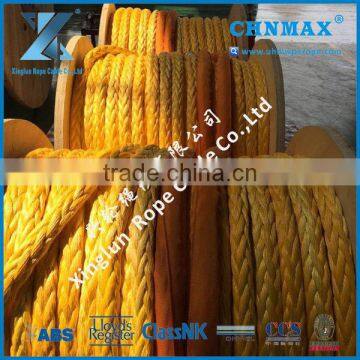 double braided rope white 12 Strands UHMWPE Rope used on ships