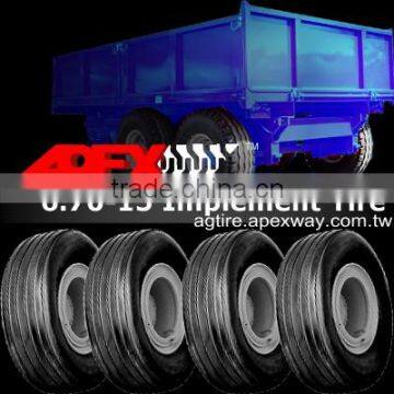6.70-15 Farm Implement Trailer Tire