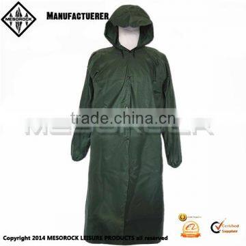 Adult Emergency Reusable Fashion Long Raincoat With Hood Rain Poncho