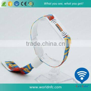 China Supplier Fashion RFID Woven Wristband With Custom Logo photo-3