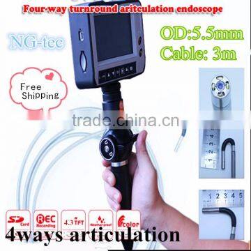 High resolution 4.5 inch LCD pipe inspection camera Industrial endoscope