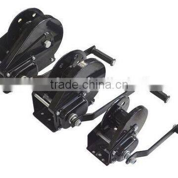 Manufacturing 1200lbs Galvanized Two Way One Speed Barge Winch With Cable photo-6