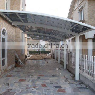 Aluminium Frame and Solid Polycarbonate Sheet Used Carports for Sale HX113 photo-2