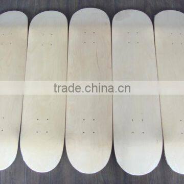 7.5" * 31.375" canadian maple 7 ply blank skateboard decks blanks