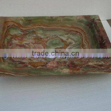 Permium Natural DARK GREEN ONYX RECTANGLE SINKS AND BASINS photo-2
