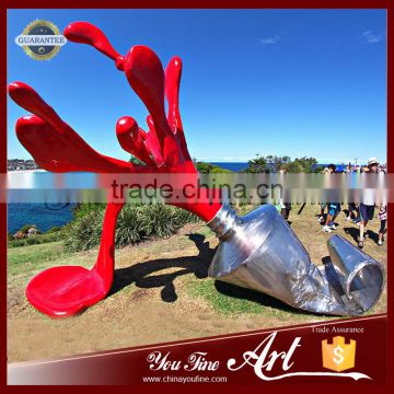 Garden Decoration Painted Stainless Steel Outdoor Statue