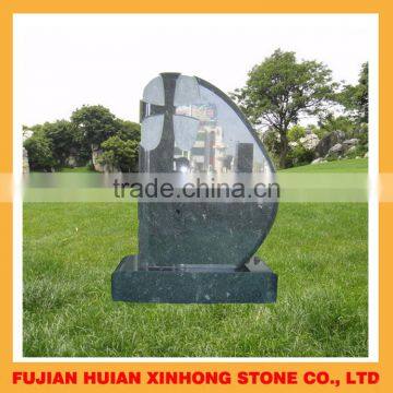 Europe Style Black Heart Shape Cemetery Headstone photo-4