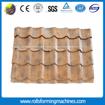 Glazed Tile Roofing Sheet Panel Roll Forming Machine/ Construction Used Color Steel Making Machine photo-3