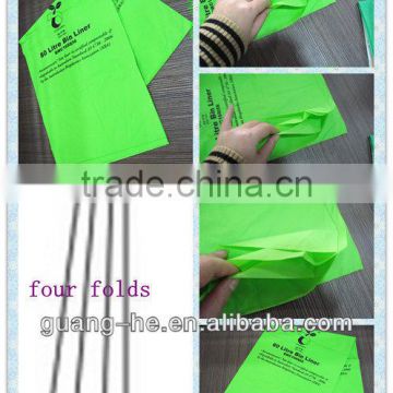 Eco-friendly disposable bag/100% biodegradable garbage bag/ trash bag,customized available