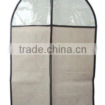 Foldover Garment Bags with Brown Trim