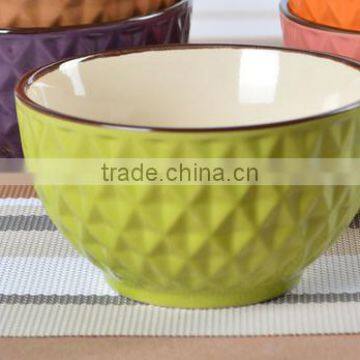 5'' Small rice ceramic bowl glazed rice ceramic bowl promotion bowl