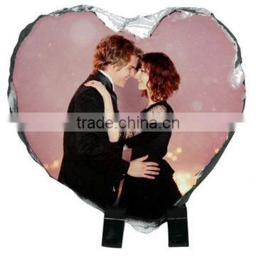 Hot Selling Heart Shaped Sublimation Photo Slate