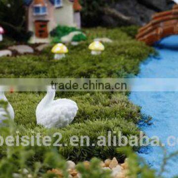 Cy309 Artificial Three-dimensional Whale DIY Resin Swan Crafts Garden Moss Micro View Decorations photo-6