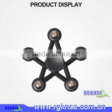 Factory Price Wholesale Five-pointed Star Shape Spinner Toy Fidget Spinner Plastic Hand Spinner With Glass Balls photo-3