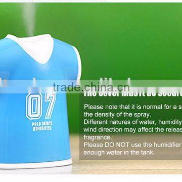 Fahionable Portable Polo Shirts Shaped Ultrasonic Humidifier With USB Port photo-2