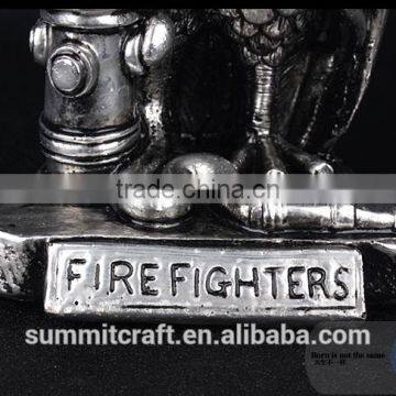 Export Electroplate Polyresin Fire Owl Owl Statues photo-3