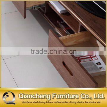 Pine Wood New Design Modern TV Stand With Drawers photo-5
