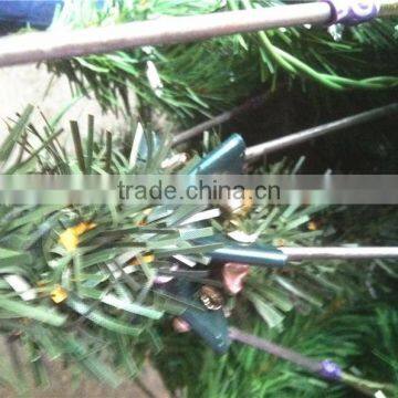 Home Garden Edging Decorative 7.5ft Height 700 Pcs of Pine Tips Artificial Green Plastic LED Lights Christmas Trees ESDS11 1704 photo-2