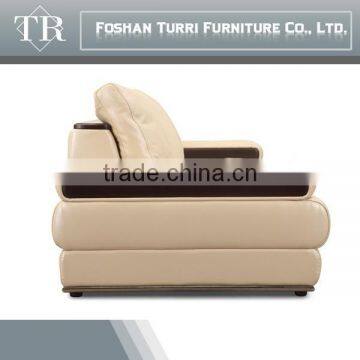 Luxury Home Furniture Brighted Colored Italian Leather Sofa Set photo-6