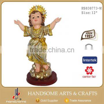 5 Inch Resin Craft Religious Items Christmas Decoration Resin Nino Baby Jesus Statue photo-2