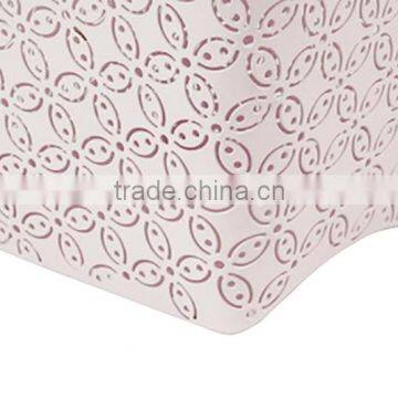 Arc-shape Metal Punched Decorative Trash Can For Home/Office photo-5