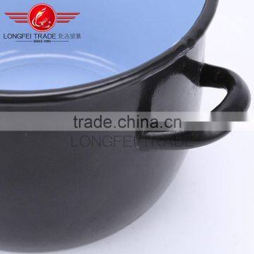 Black 3pcs Enamel Camping Pot Set /enamel Hot Pot Sets Wholesale photo-5