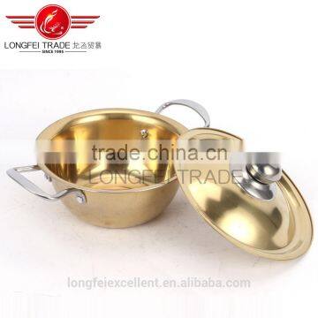 Gold Color Stainless Steel Handle High Quality Cooking Pot photo-4