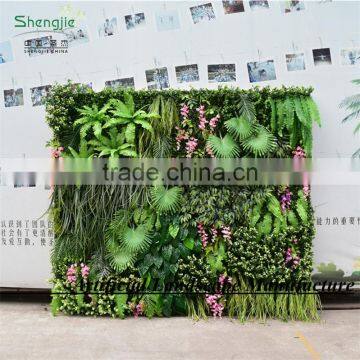 Fake Foliage Plant Wall Hanging Silk Vertical Green Plant Wall