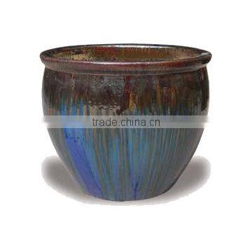 Dripped Paint Ceramic Planter