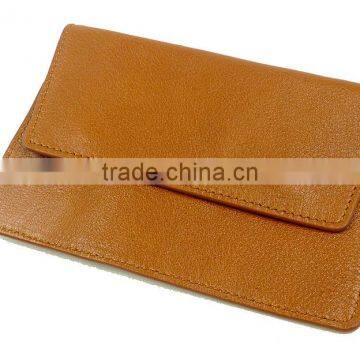 Personalized Passport Holder in Brown Leather Passport Cover photo-4