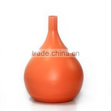 orange color bamboo vase, Vietnamese handmade decoration, big sale