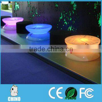 Cool LED Electronic inside colorful lighting round tables