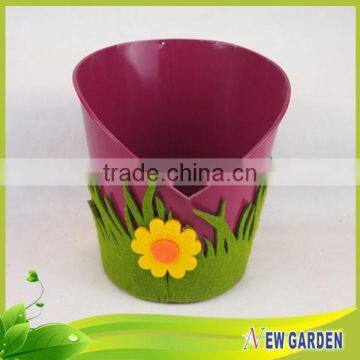 Flannelette Decorative New Colored Metal Watering Can Flower Pot photo-6