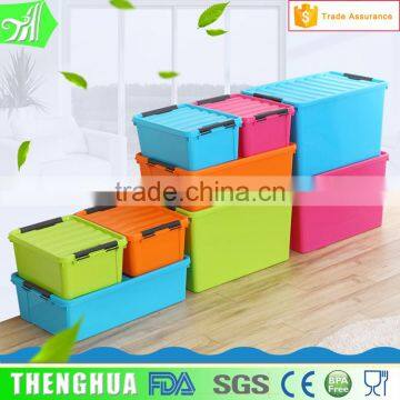 Colorful Plastic Storage Box Clothes Organizer Household Items