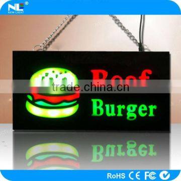 Eye-catching digital LED resin signboard design / indoor shop LED sign / portable LED hanging signs