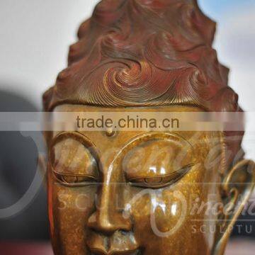 Outdoor Decoration Metal Large Buddha Head Statues for Sale photo-6