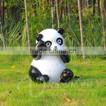 Wholesale Theme Park Decoration Resin Crafts Cartoon Animals Lively Panda Garden Statue photo-3