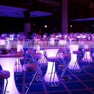 party cocktail tables/ nightclub led bar cocktail table/ led light up bar cocktail table