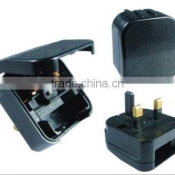 UK BS1363 standard europe 2 pin to uk 3 pin adaptor plug