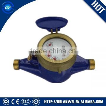 multi jet brass material dry dial water meter