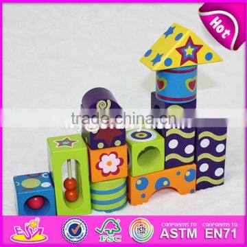 2017 New Design Children Preschool Imagination Building Block Wooden Bricks Toys W13A108 photo-4